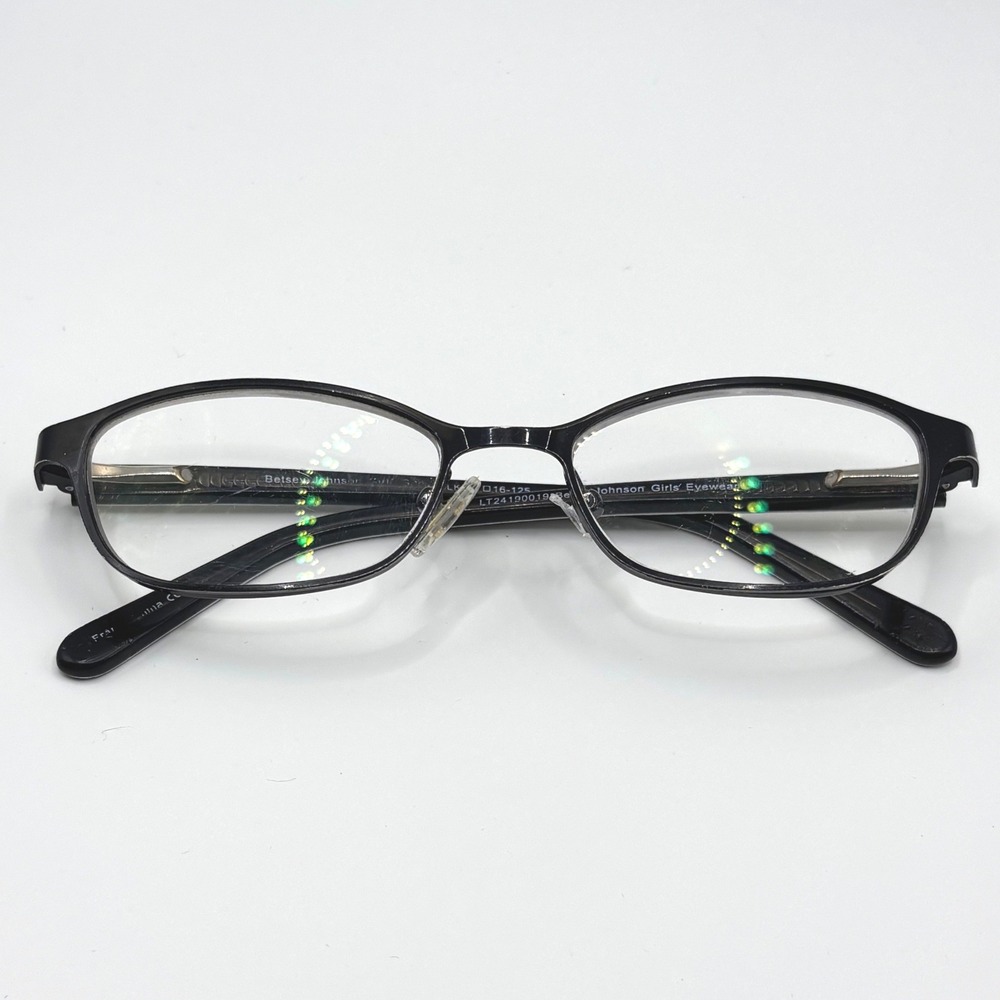 Betsey Johnson Girls Eyewear Black Oval Floral Frames LT24190019 47-16-125